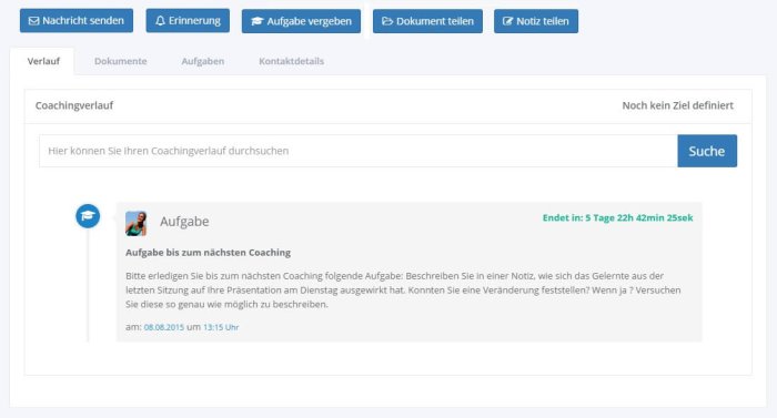 Aufgabe Vergeben Coachingverlauf Clevermemo The Best Coaching Software For Sustainable 0479